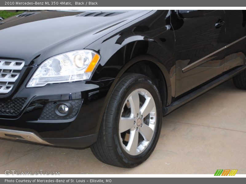 Black / Black 2010 Mercedes-Benz ML 350 4Matic