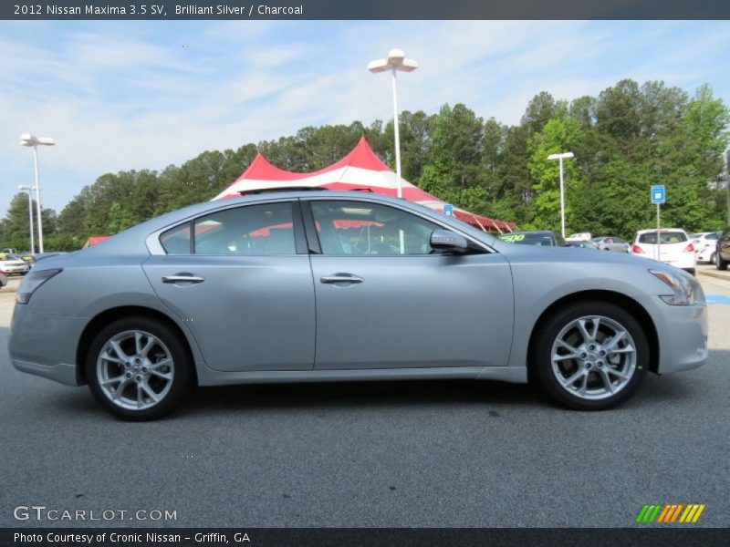 Brilliant Silver / Charcoal 2012 Nissan Maxima 3.5 SV