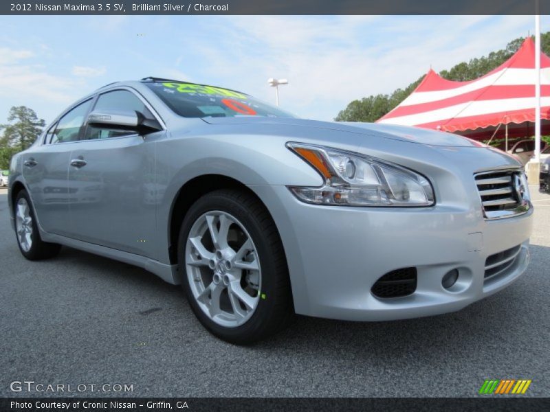 Brilliant Silver / Charcoal 2012 Nissan Maxima 3.5 SV