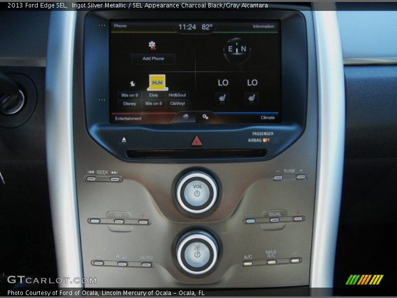 Ingot Silver Metallic / SEL Appearance Charcoal Black/Gray Alcantara 2013 Ford Edge SEL