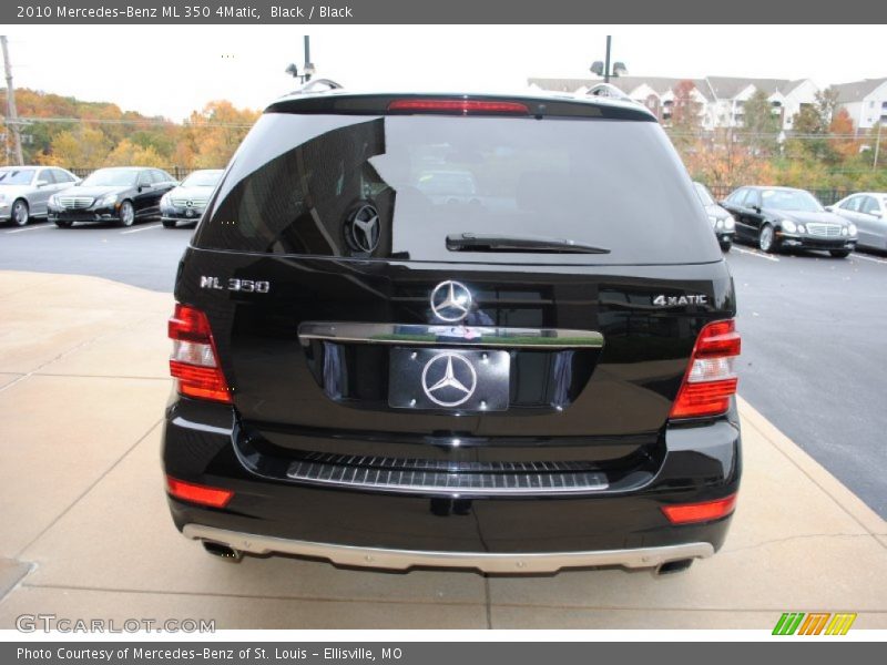 Black / Black 2010 Mercedes-Benz ML 350 4Matic