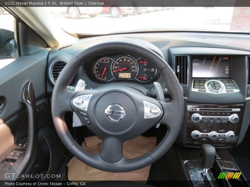 Brilliant Silver / Charcoal 2012 Nissan Maxima 3.5 SV