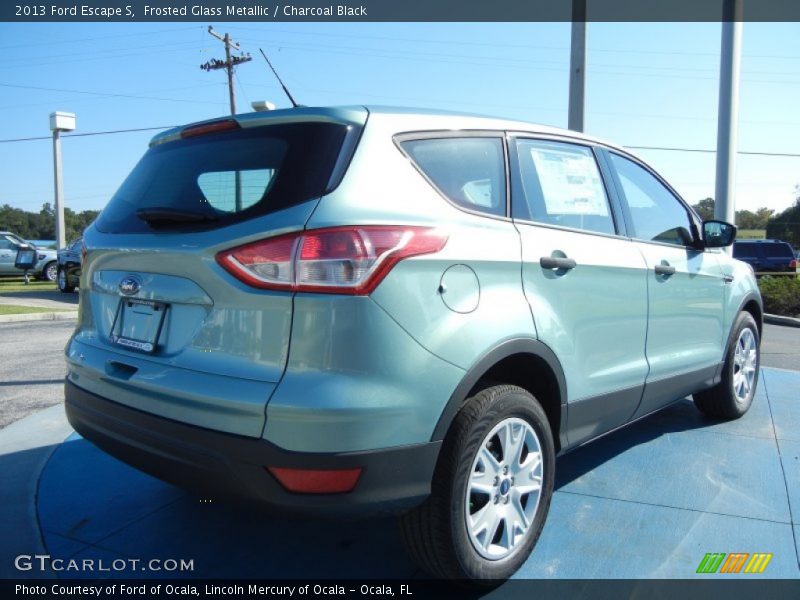Frosted Glass Metallic / Charcoal Black 2013 Ford Escape S