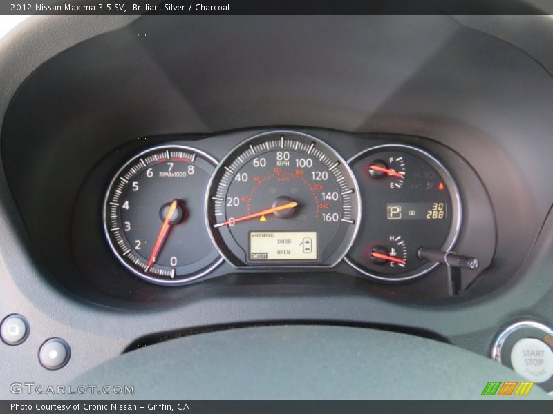 Brilliant Silver / Charcoal 2012 Nissan Maxima 3.5 SV