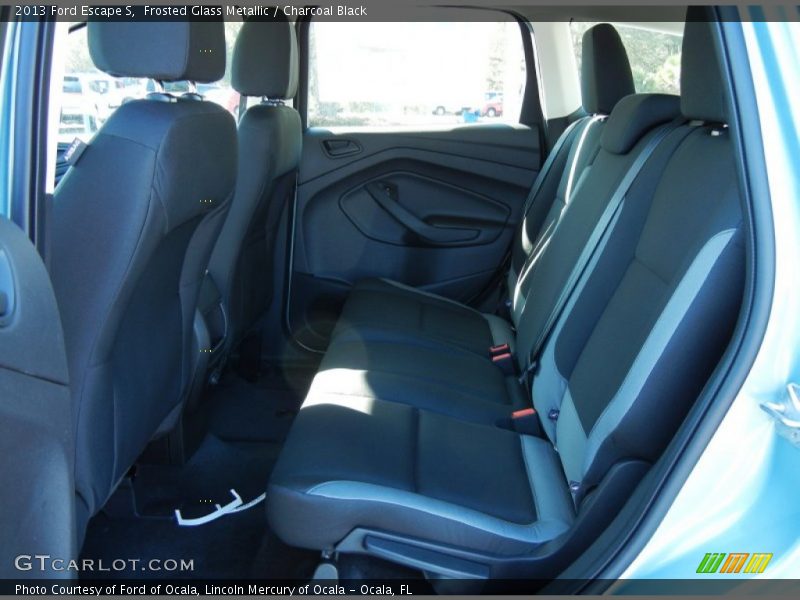 Frosted Glass Metallic / Charcoal Black 2013 Ford Escape S