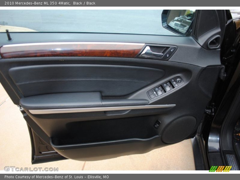 Black / Black 2010 Mercedes-Benz ML 350 4Matic