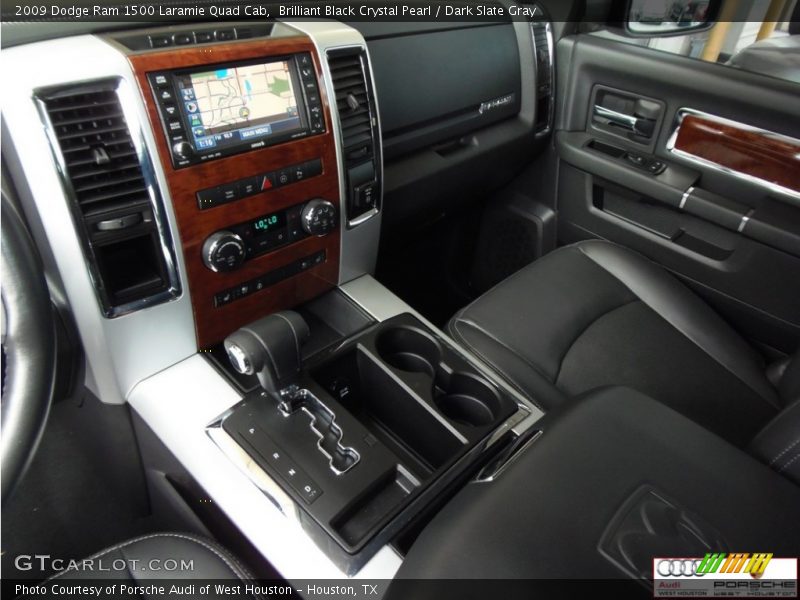 Brilliant Black Crystal Pearl / Dark Slate Gray 2009 Dodge Ram 1500 Laramie Quad Cab