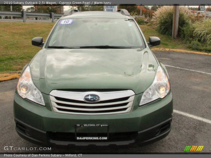 Cypress Green Pearl / Warm Ivory 2010 Subaru Outback 2.5i Wagon