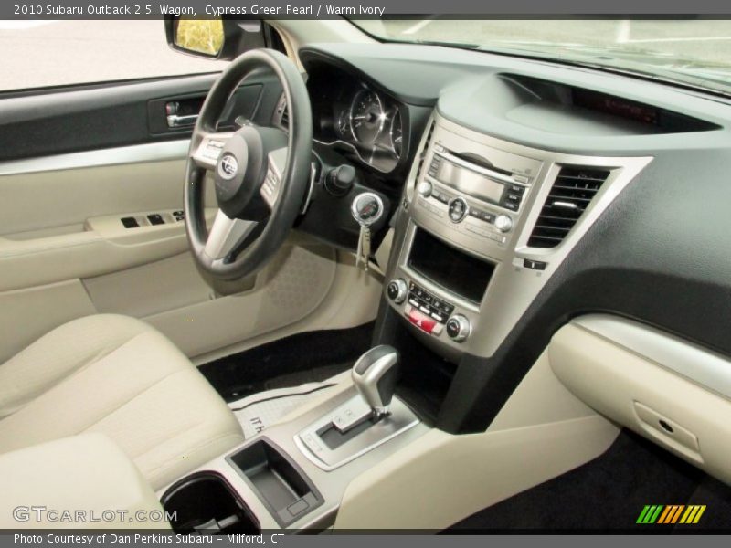 Cypress Green Pearl / Warm Ivory 2010 Subaru Outback 2.5i Wagon