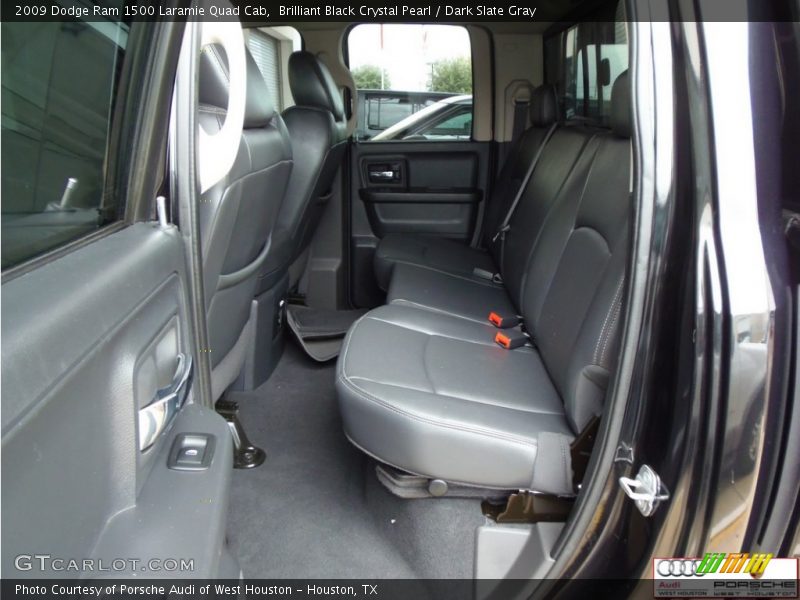 Brilliant Black Crystal Pearl / Dark Slate Gray 2009 Dodge Ram 1500 Laramie Quad Cab