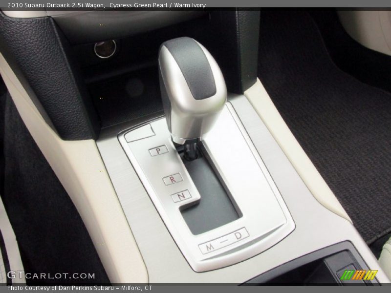Cypress Green Pearl / Warm Ivory 2010 Subaru Outback 2.5i Wagon