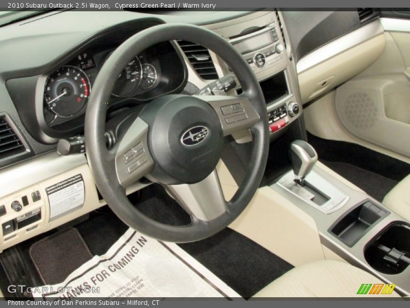 Cypress Green Pearl / Warm Ivory 2010 Subaru Outback 2.5i Wagon