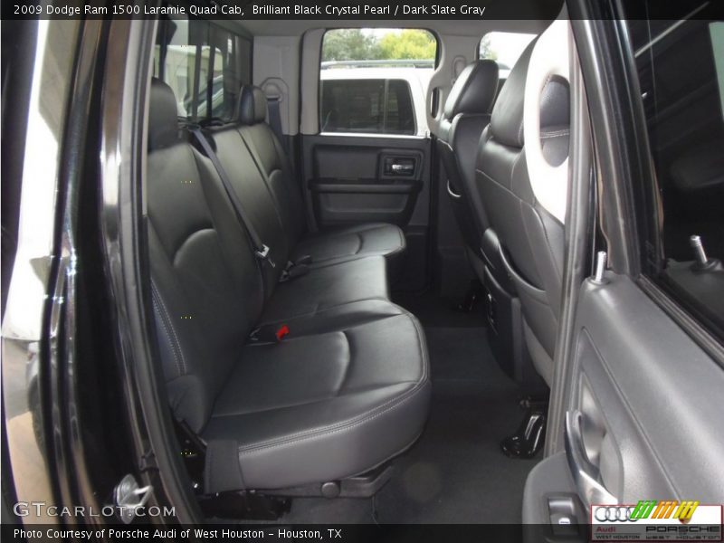 Brilliant Black Crystal Pearl / Dark Slate Gray 2009 Dodge Ram 1500 Laramie Quad Cab