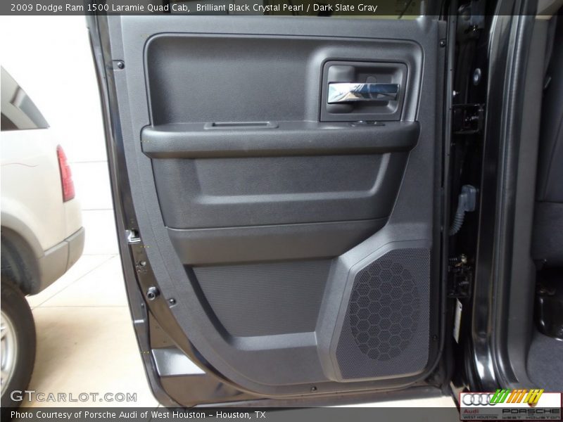 Brilliant Black Crystal Pearl / Dark Slate Gray 2009 Dodge Ram 1500 Laramie Quad Cab