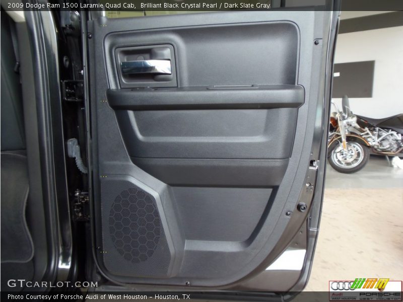 Brilliant Black Crystal Pearl / Dark Slate Gray 2009 Dodge Ram 1500 Laramie Quad Cab