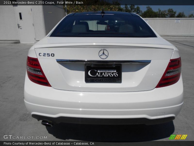 Polar White / Black 2013 Mercedes-Benz C 250 Coupe