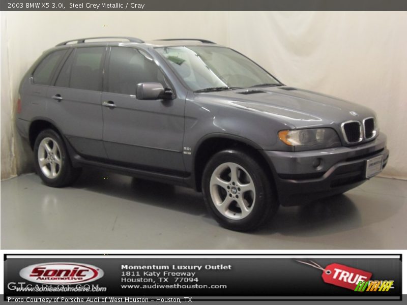 Steel Grey Metallic / Gray 2003 BMW X5 3.0i