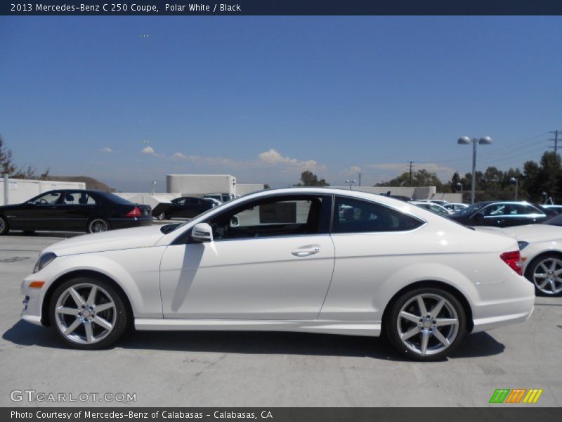 Polar White / Black 2013 Mercedes-Benz C 250 Coupe