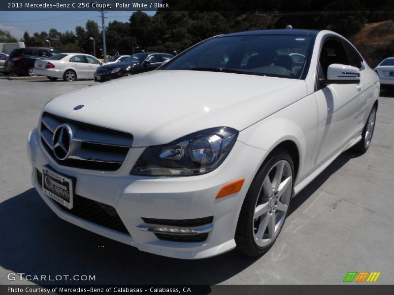 Polar White / Black 2013 Mercedes-Benz C 250 Coupe