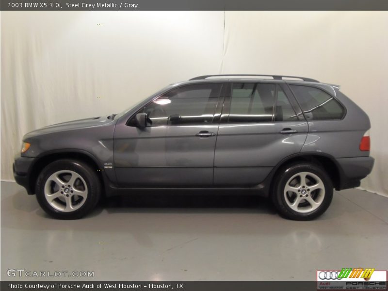 Steel Grey Metallic / Gray 2003 BMW X5 3.0i