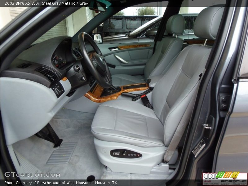 Steel Grey Metallic / Gray 2003 BMW X5 3.0i