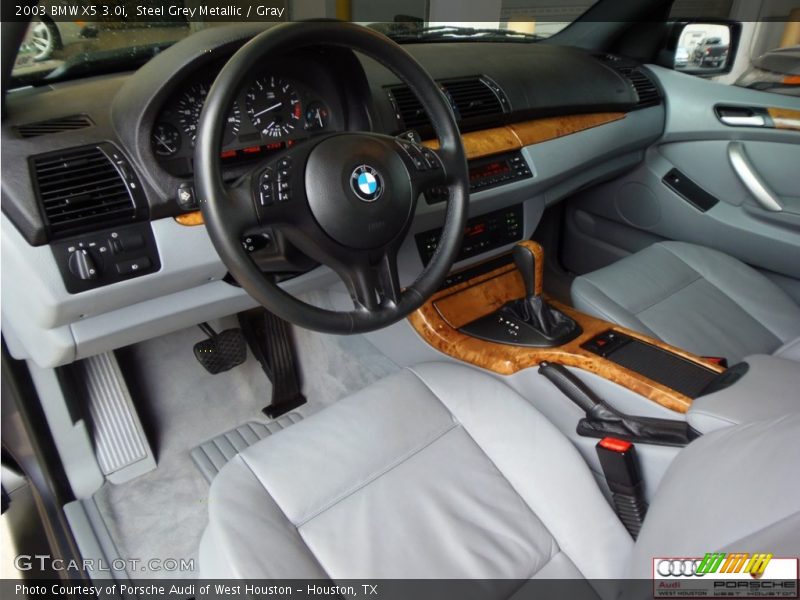 Steel Grey Metallic / Gray 2003 BMW X5 3.0i