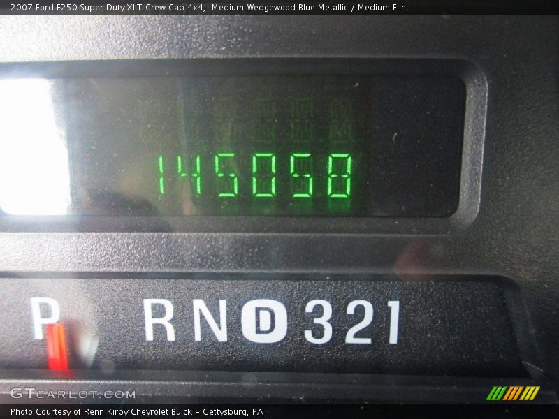 Medium Wedgewood Blue Metallic / Medium Flint 2007 Ford F250 Super Duty XLT Crew Cab 4x4