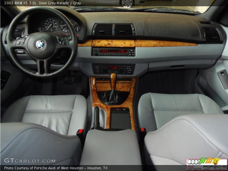 Steel Grey Metallic / Gray 2003 BMW X5 3.0i