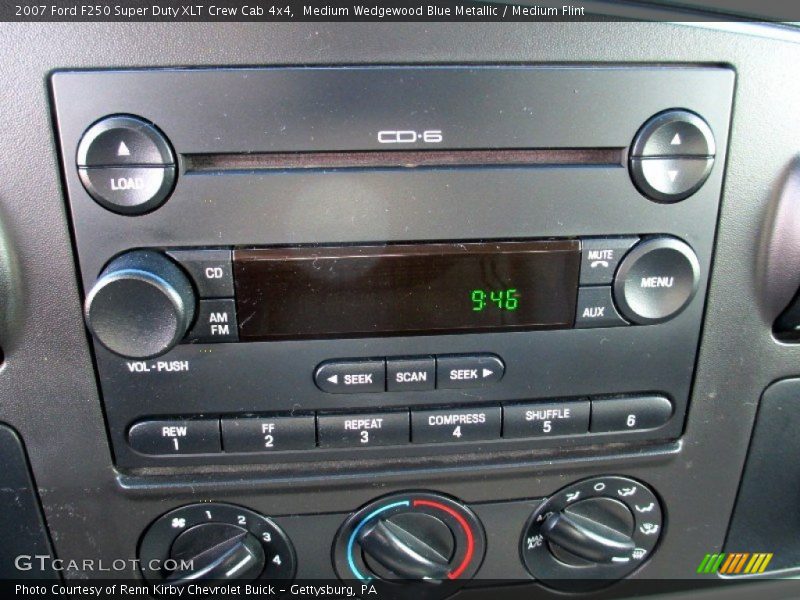 Medium Wedgewood Blue Metallic / Medium Flint 2007 Ford F250 Super Duty XLT Crew Cab 4x4