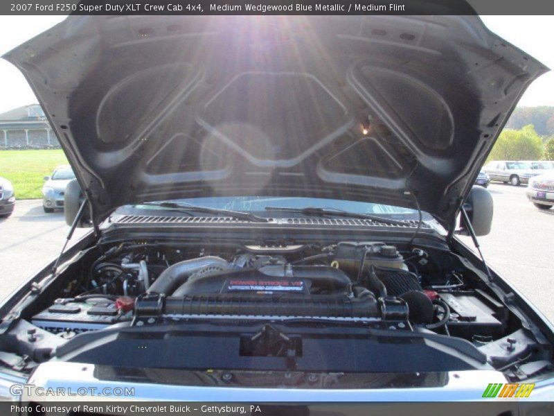 Medium Wedgewood Blue Metallic / Medium Flint 2007 Ford F250 Super Duty XLT Crew Cab 4x4
