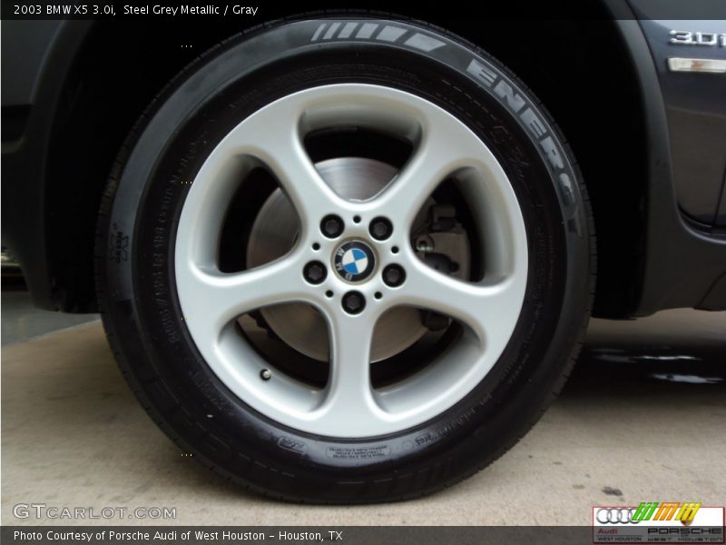 Steel Grey Metallic / Gray 2003 BMW X5 3.0i
