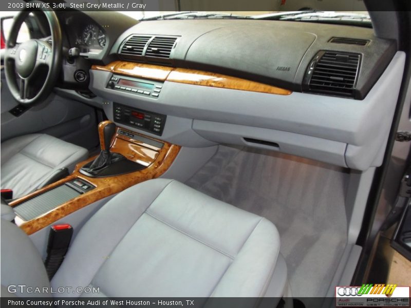 Steel Grey Metallic / Gray 2003 BMW X5 3.0i