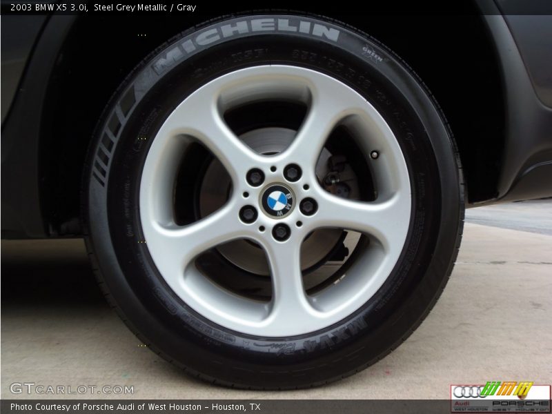 Steel Grey Metallic / Gray 2003 BMW X5 3.0i