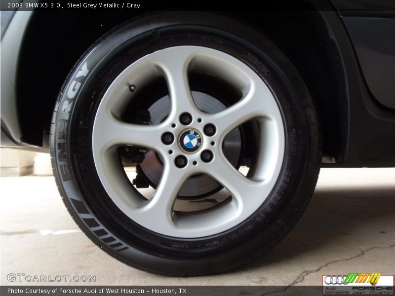 Steel Grey Metallic / Gray 2003 BMW X5 3.0i