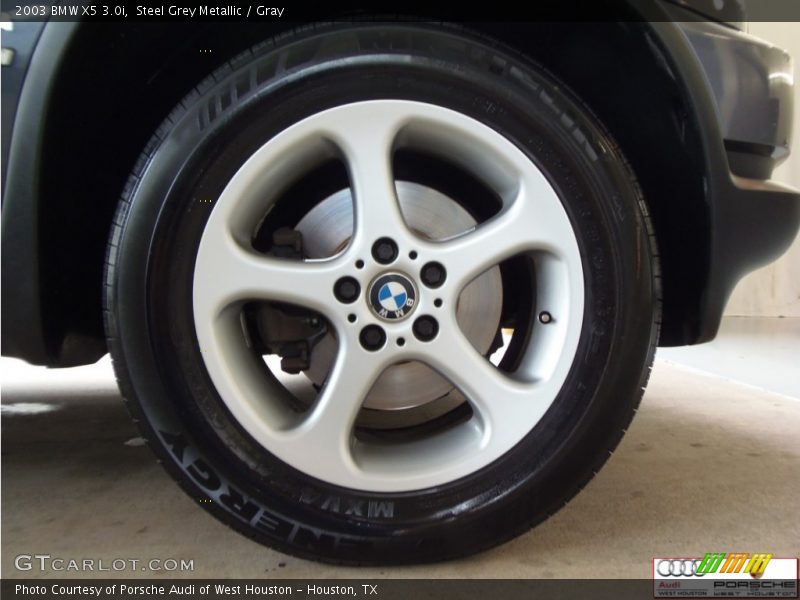 Steel Grey Metallic / Gray 2003 BMW X5 3.0i