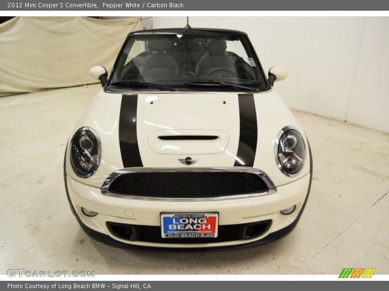 Pepper White / Carbon Black 2012 Mini Cooper S Convertible