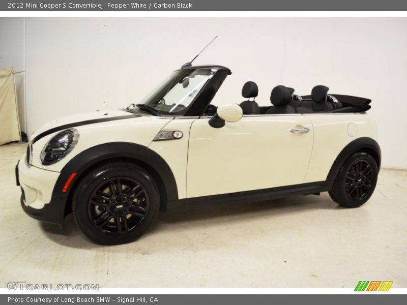 Pepper White / Carbon Black 2012 Mini Cooper S Convertible