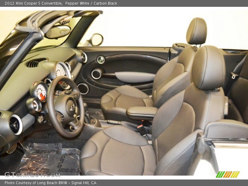 Pepper White / Carbon Black 2012 Mini Cooper S Convertible
