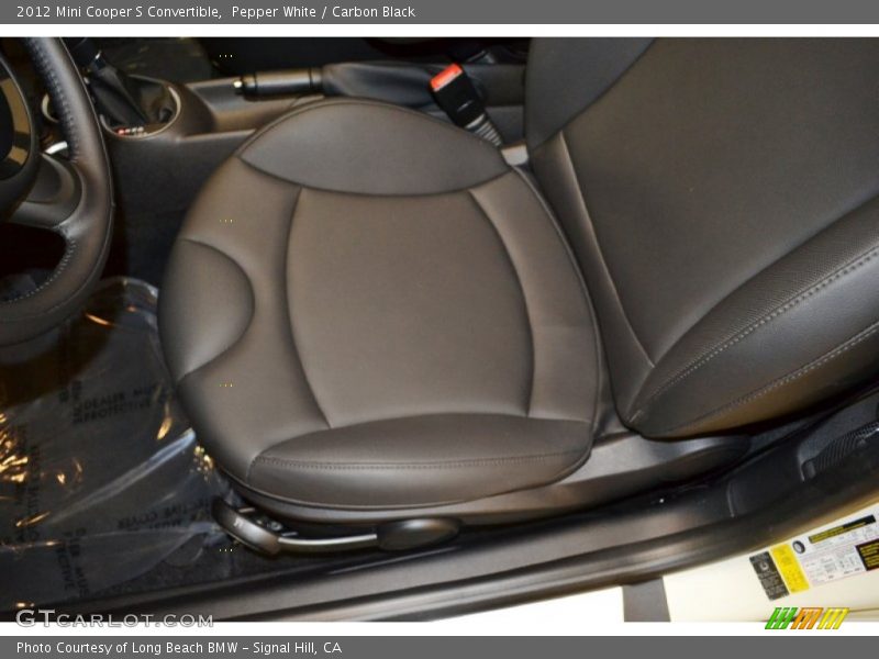 Pepper White / Carbon Black 2012 Mini Cooper S Convertible
