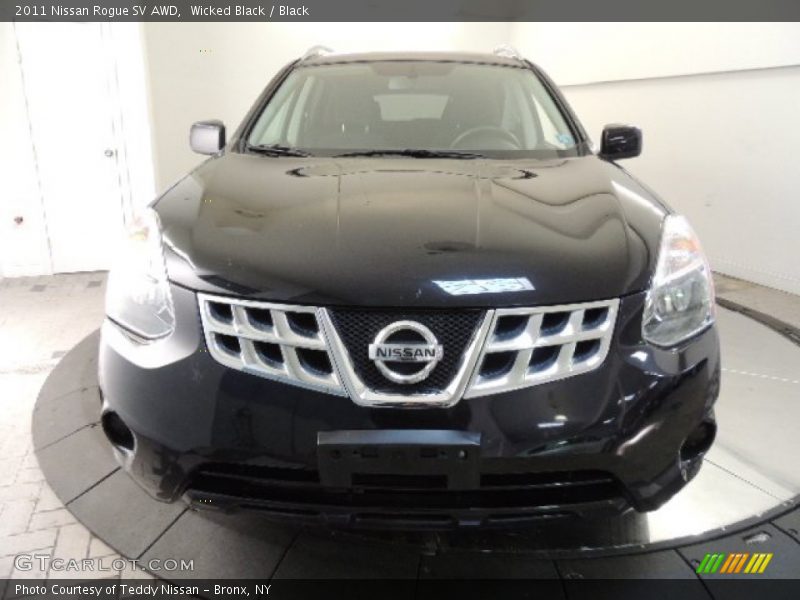 Wicked Black / Black 2011 Nissan Rogue SV AWD