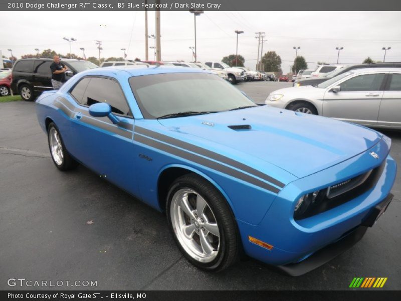 B5 Blue Pearlcoat / Dark Slate Gray 2010 Dodge Challenger R/T Classic