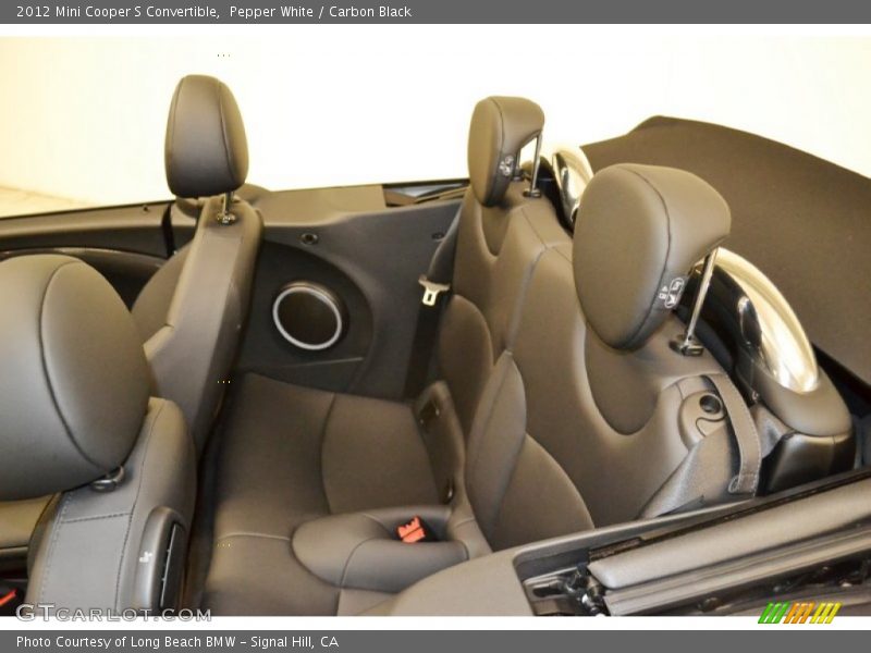 Pepper White / Carbon Black 2012 Mini Cooper S Convertible