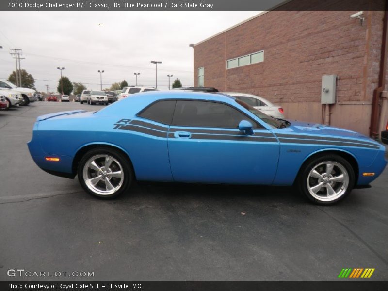 B5 Blue Pearlcoat / Dark Slate Gray 2010 Dodge Challenger R/T Classic