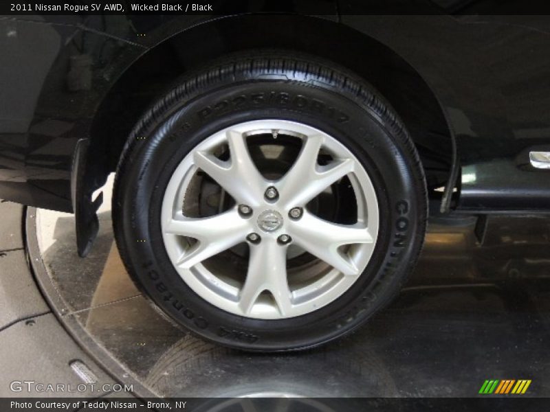 Wicked Black / Black 2011 Nissan Rogue SV AWD
