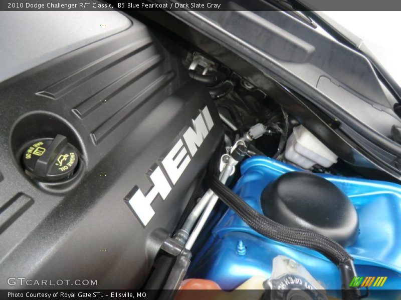 B5 Blue Pearlcoat / Dark Slate Gray 2010 Dodge Challenger R/T Classic