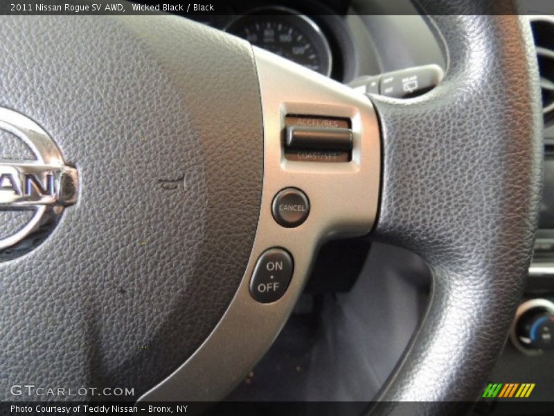 Wicked Black / Black 2011 Nissan Rogue SV AWD
