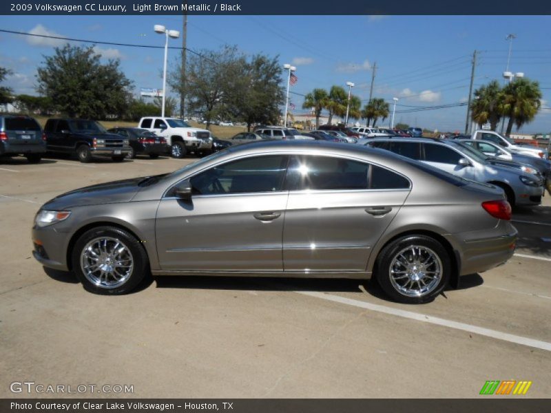 Light Brown Metallic / Black 2009 Volkswagen CC Luxury