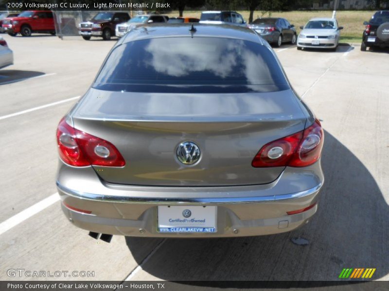 Light Brown Metallic / Black 2009 Volkswagen CC Luxury