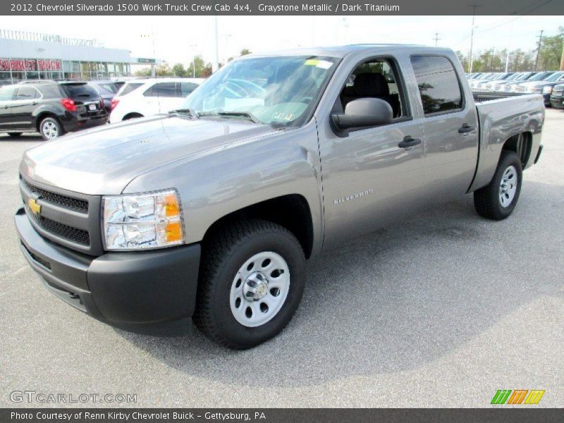Front 3/4 View of 2012 Silverado 1500 Work Truck Crew Cab 4x4