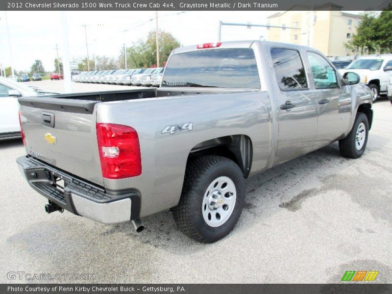 Graystone Metallic / Dark Titanium 2012 Chevrolet Silverado 1500 Work Truck Crew Cab 4x4